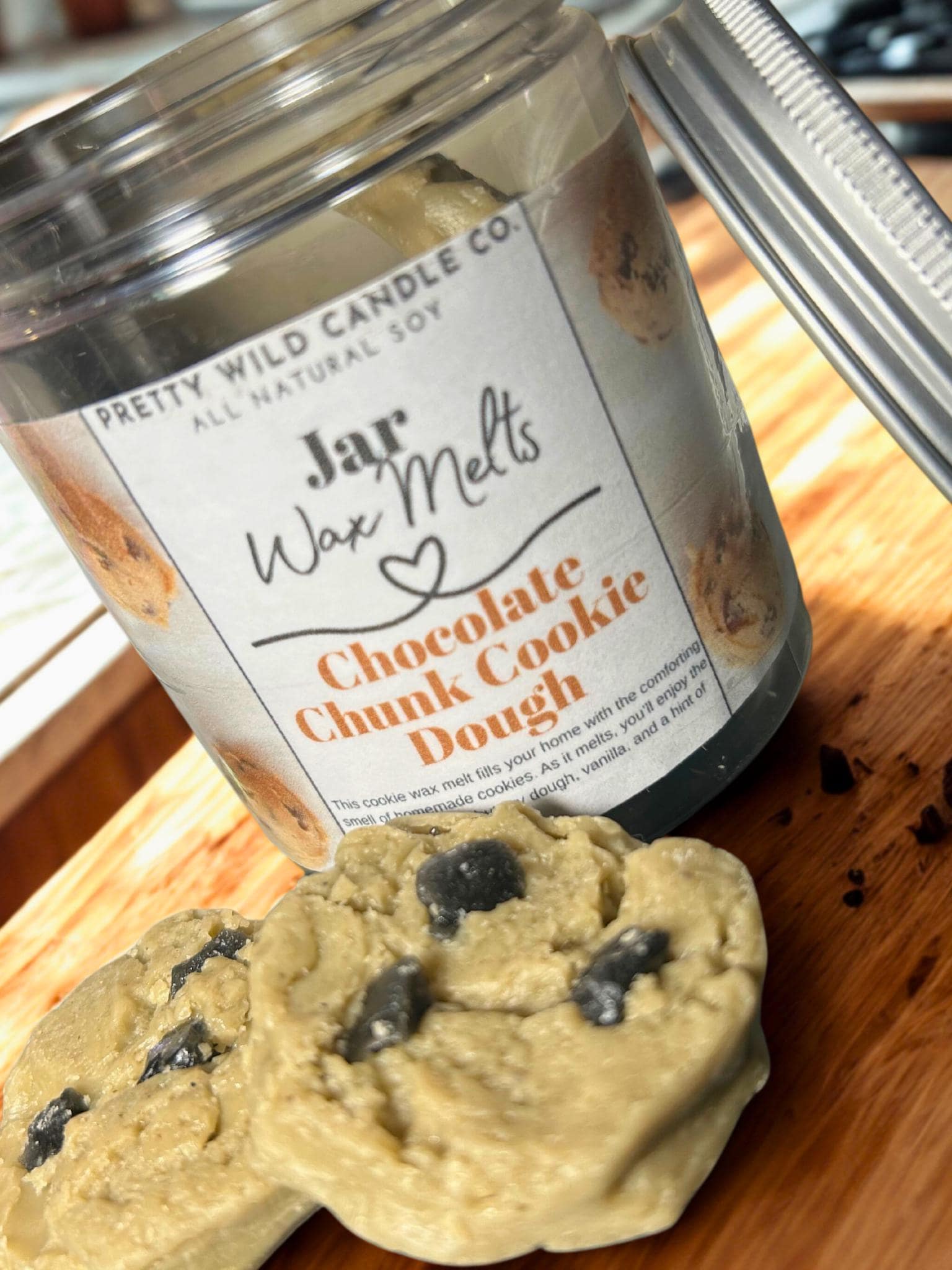 Chocolate Chip Cookie Dough Jar Wax Melt 8oz.