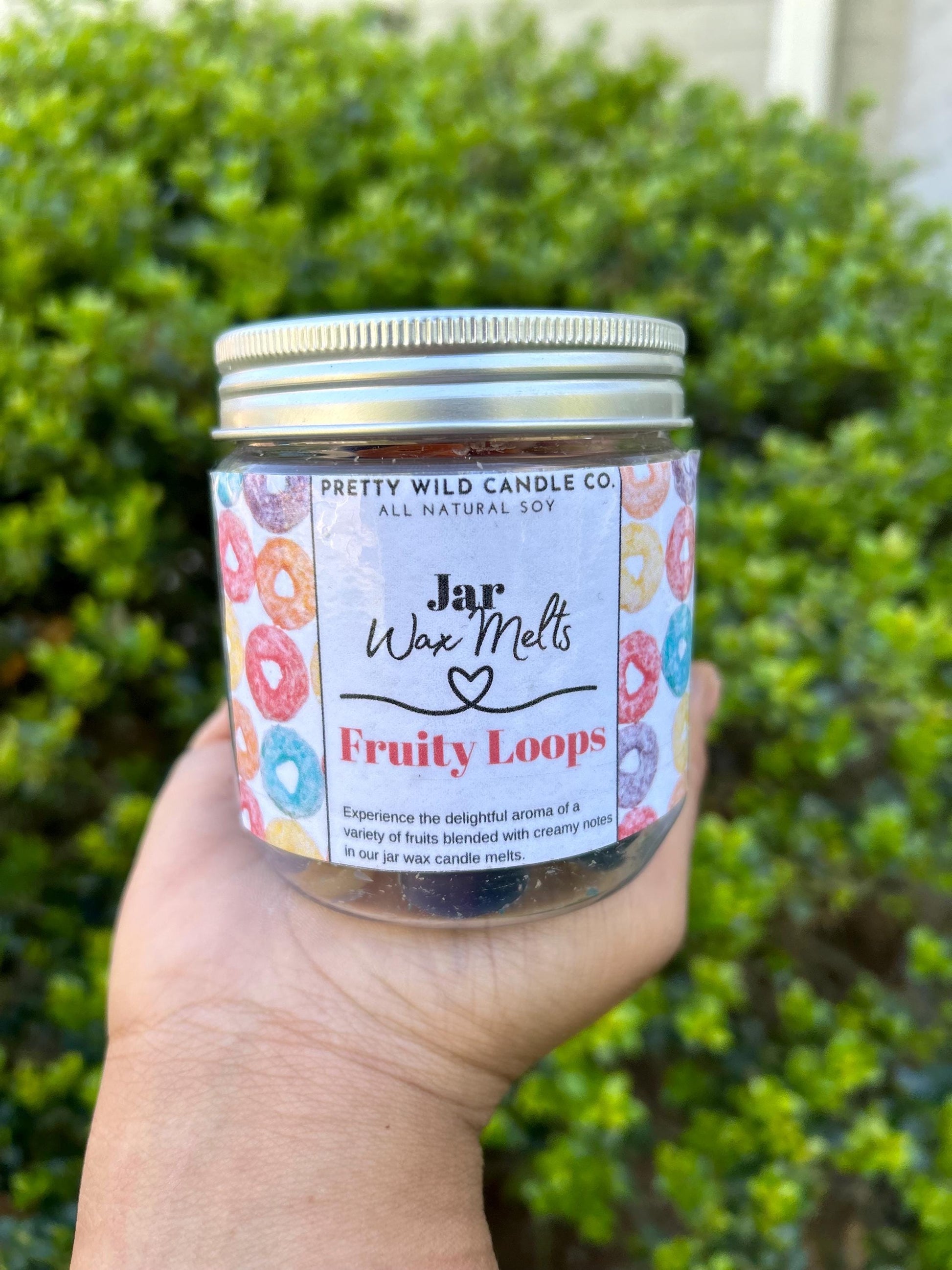 Fruit Loops Jar Wax Candle Melt 8oz.