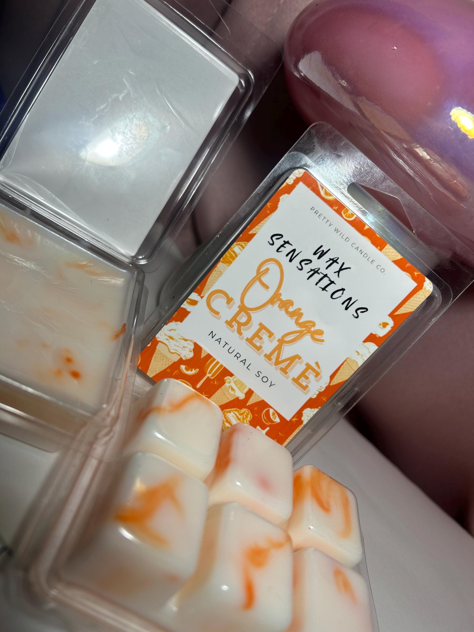 Orange Crème Clamshell Wax 4oz.