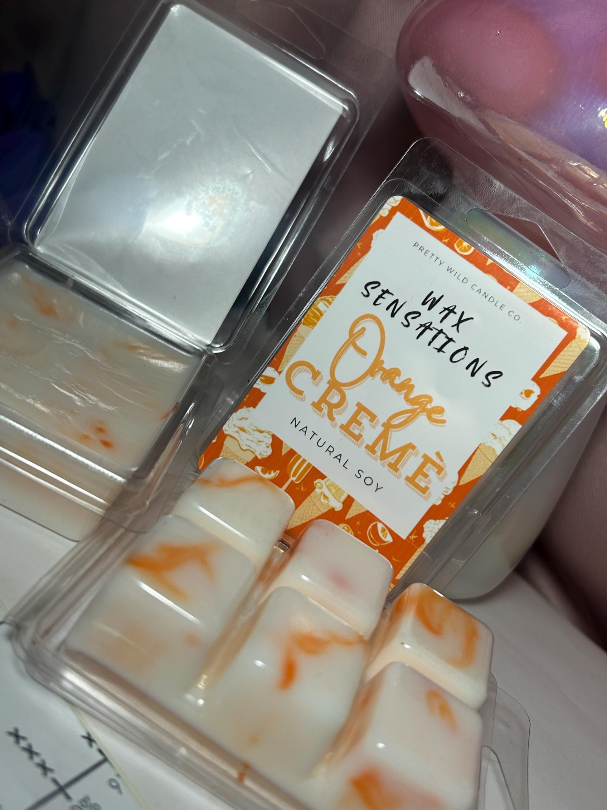 Orange Crème Clamshell Wax 4oz.