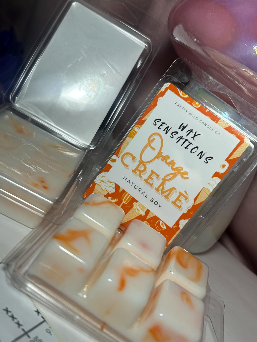 Orange Crème Clamshell Wax 4oz.